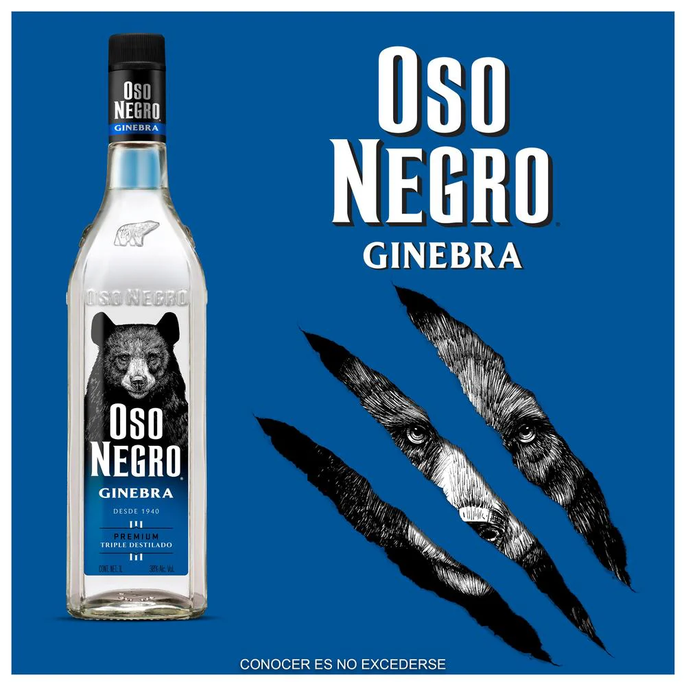 Ginebra Oso Negro 1000 mL - Image 2