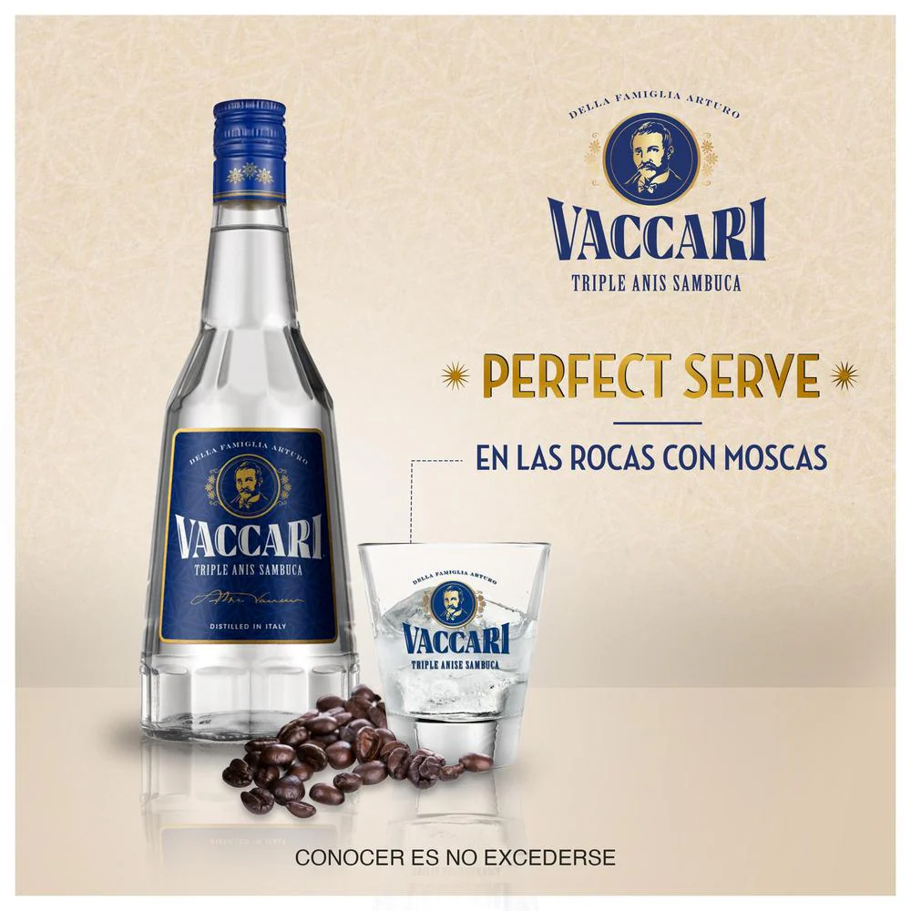 Licor Sambuca Vaccari 700 mL - Image 3