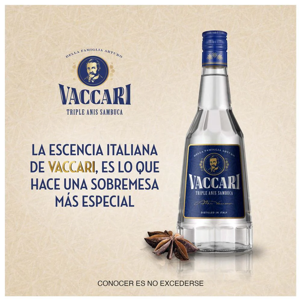 Licor Sambuca Vaccari 700 mL - Image 4