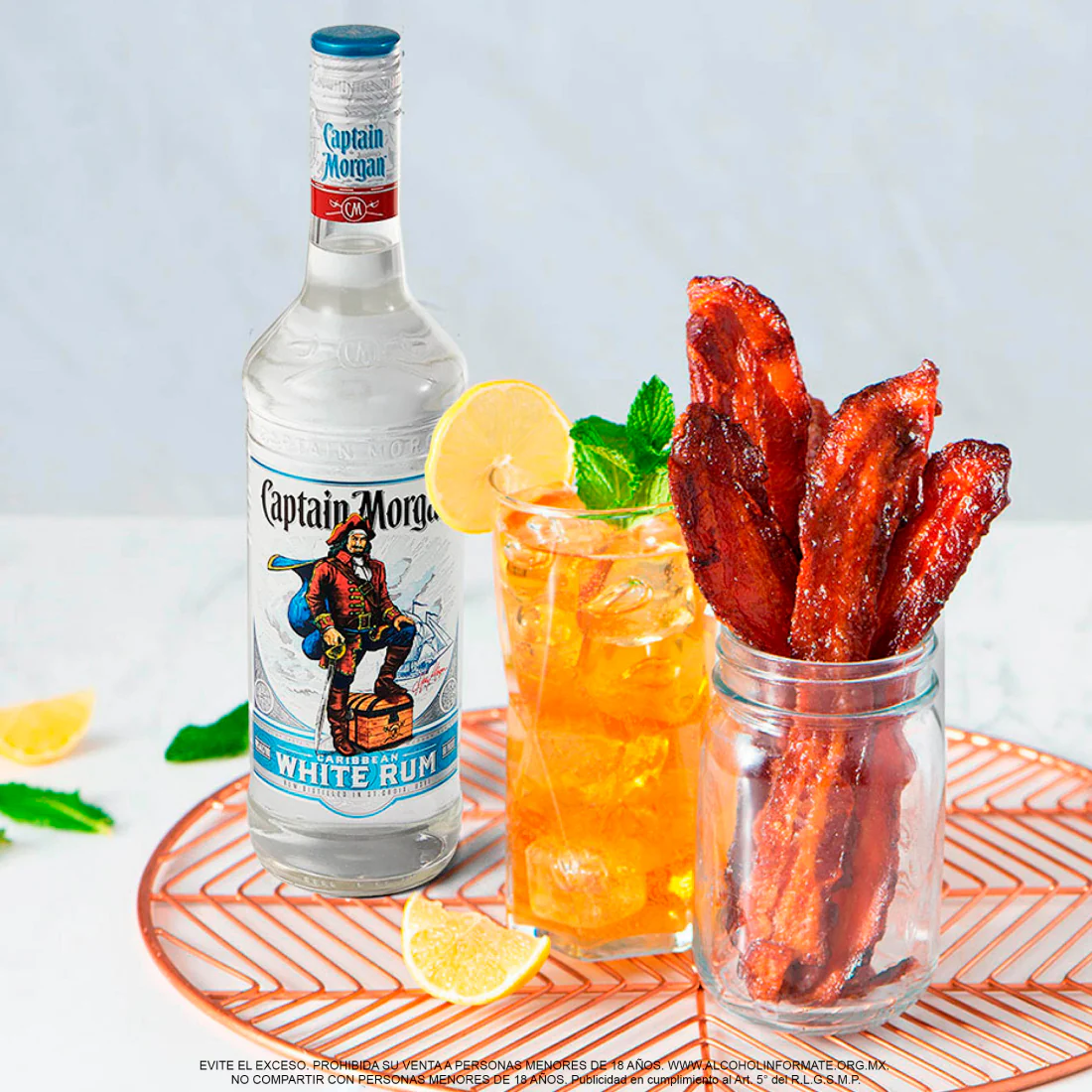 Ron Captain Morgan White 700 ml - Image 3