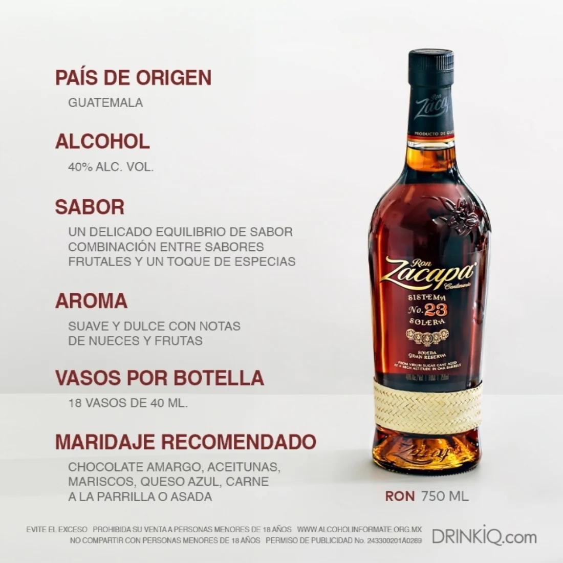 Ron Zacapa Centenario Sistema 23 Solera 750 ml - Image 5
