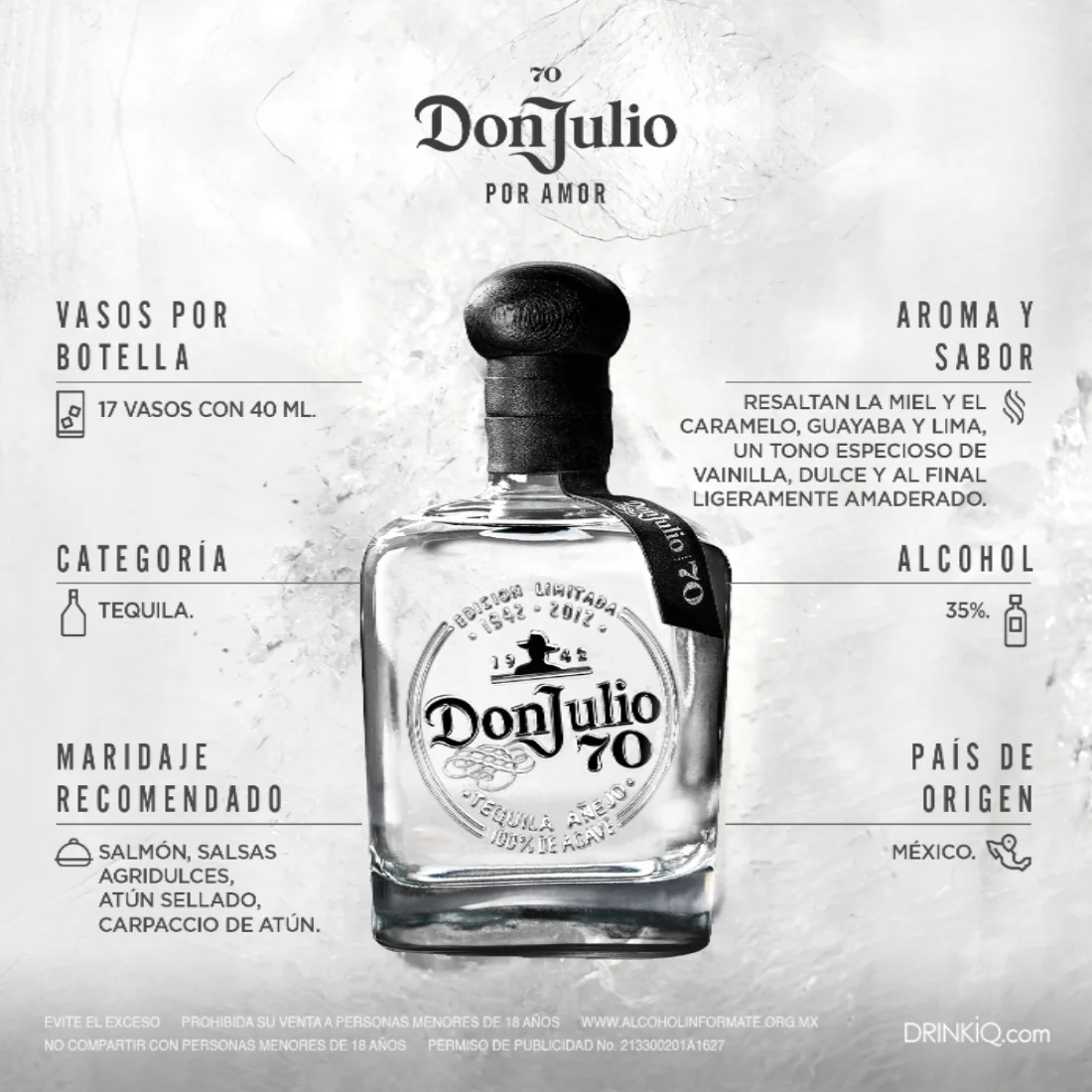 Tequila Don Julio 70 Cristalino 700 ml (OFERTA EXCLUSIVA EN LÍNEA) - Image 5