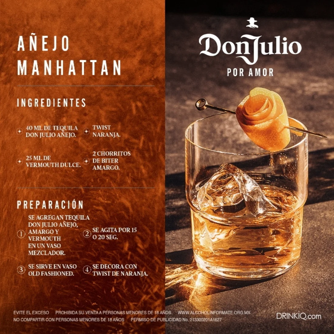 Tequila Don Julio Añejo 700 mL - Image 3