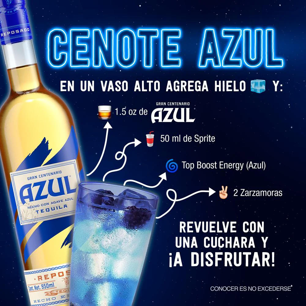 Tequila Gran Centenario Azul 950ml - Image 3