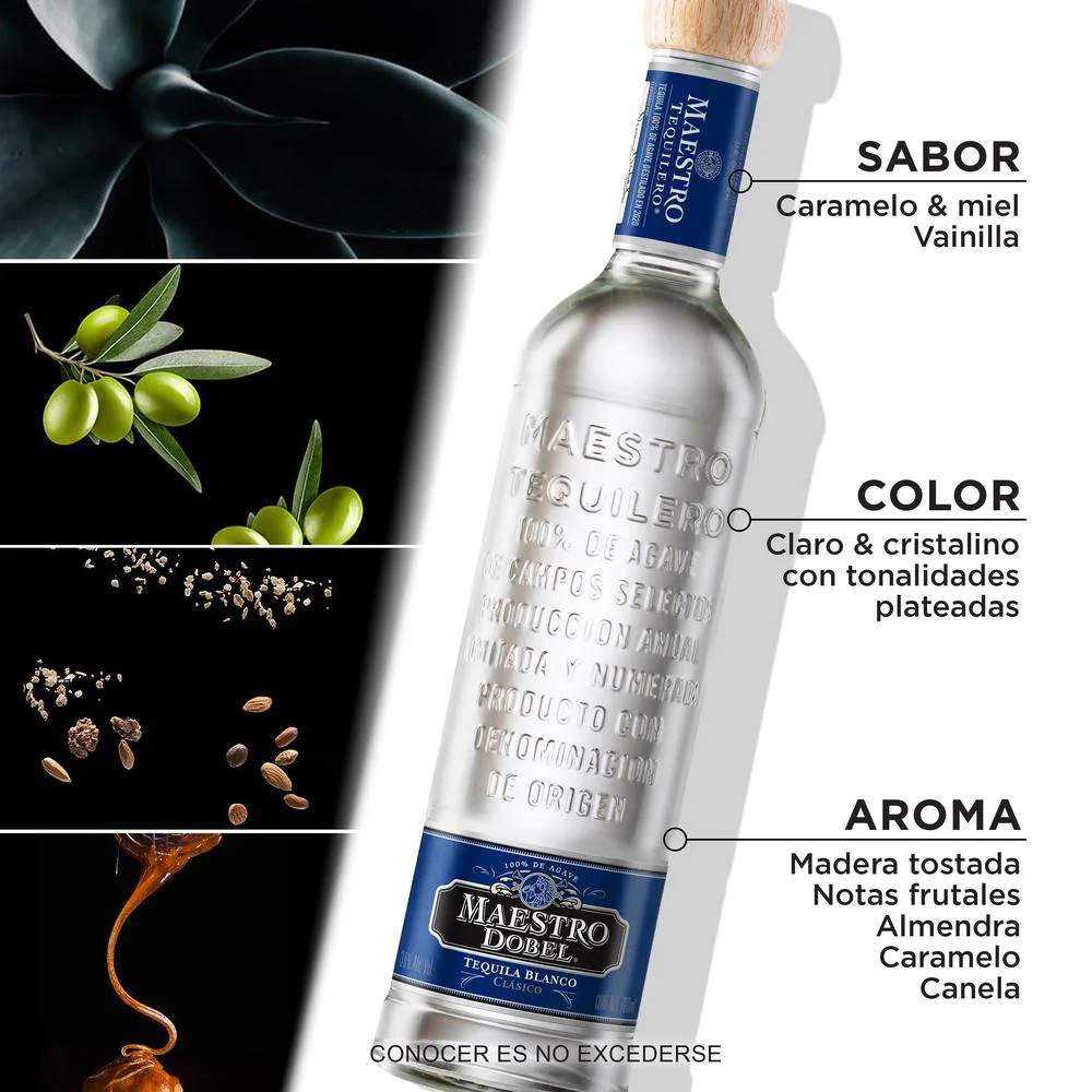 Tequila Maestro Tequilero Blanco Kosher 700 mL - Image 4