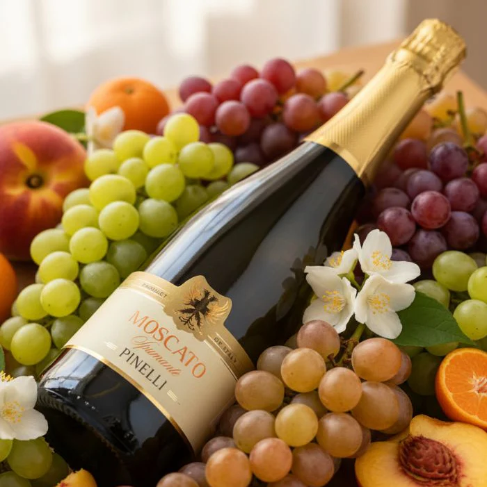 Vino Espumoso Moscato Spumante Pinelli 750 mL - Image 3