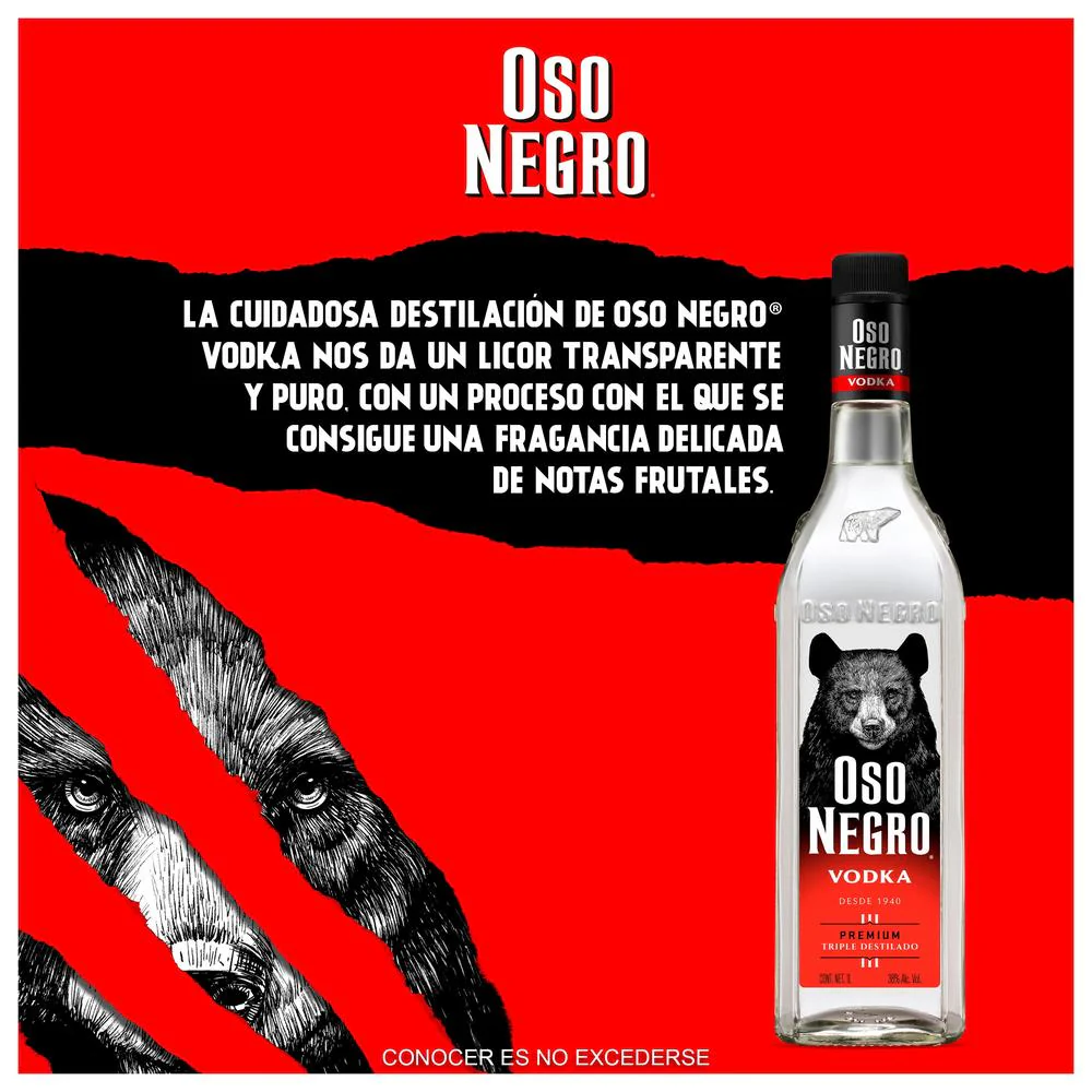 Vodka Oso Negro 1000 mL - Image 3