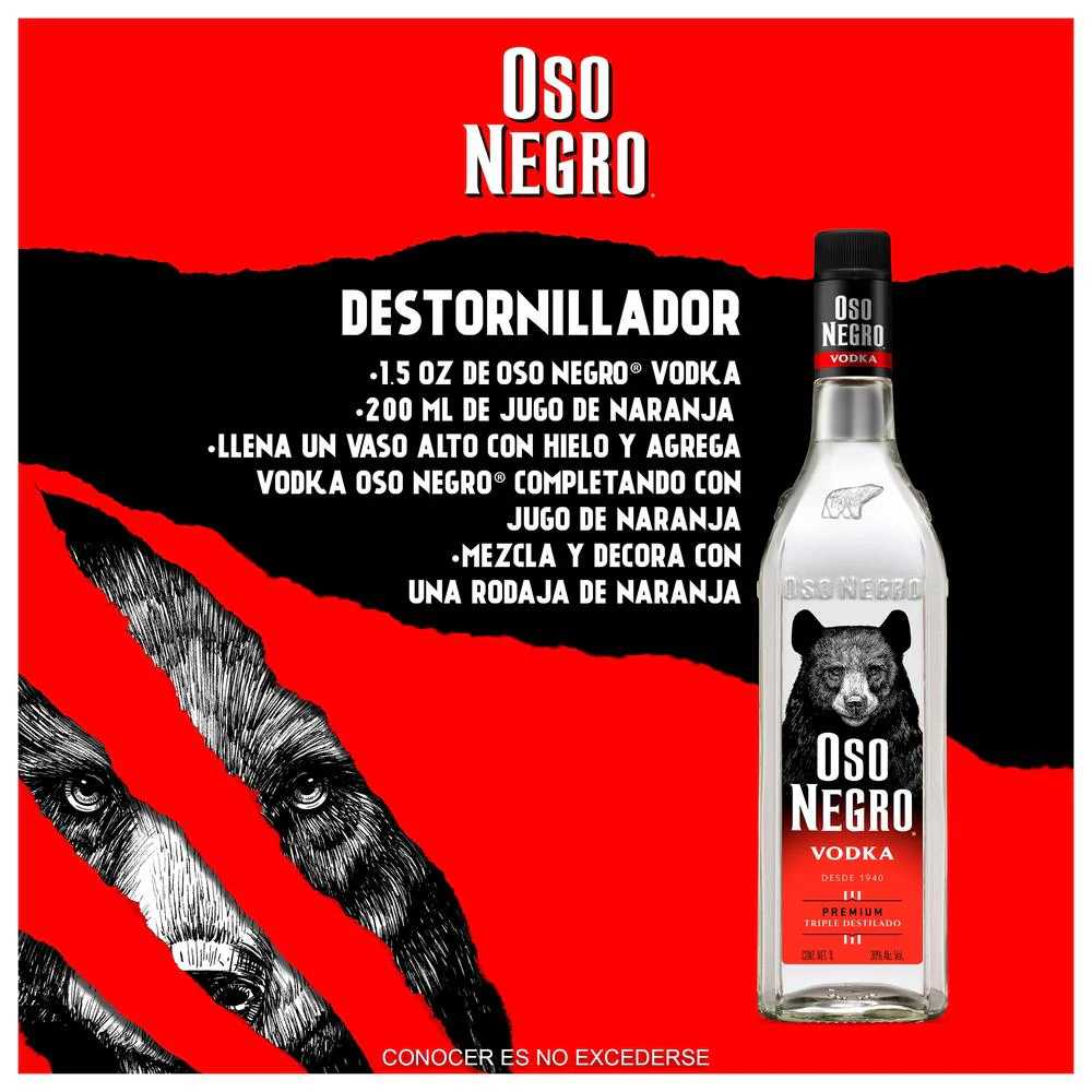 Vodka Oso Negro 1000 mL - Image 4
