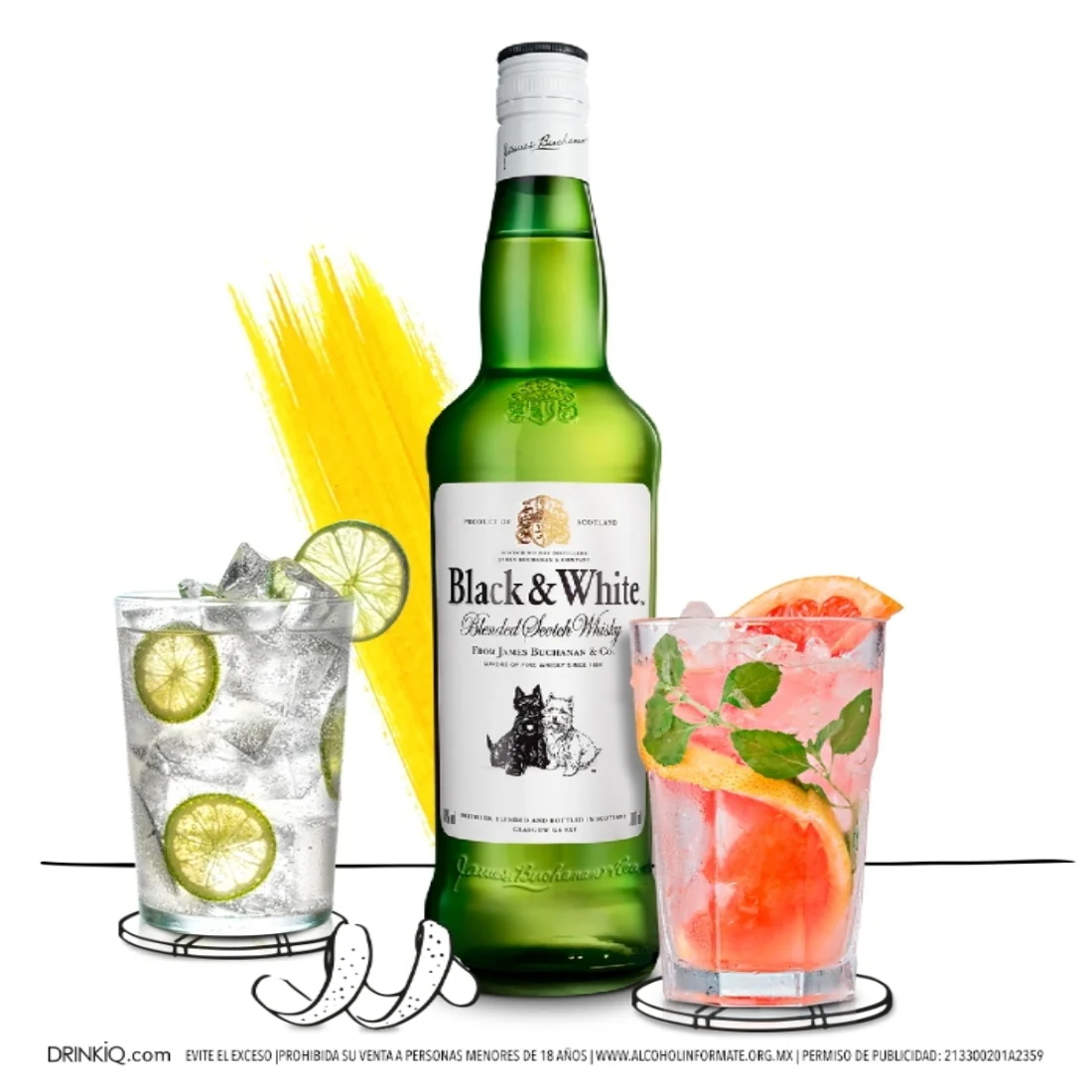 Whisky Black & White Original Blended Scotch 700 ml (OFERTA EXCLUSIVA EN LÍNEA) - Image 2