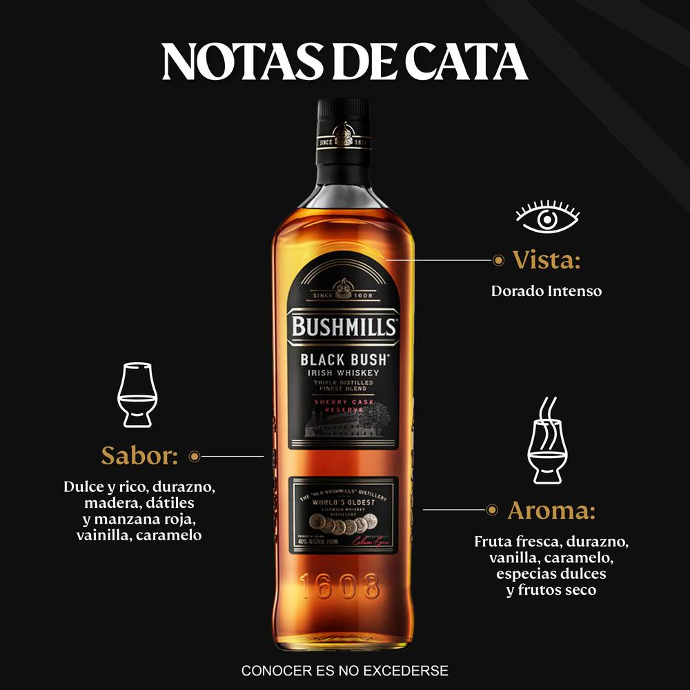 Whisky Bushmills Black Bush 750 mL - Image 3