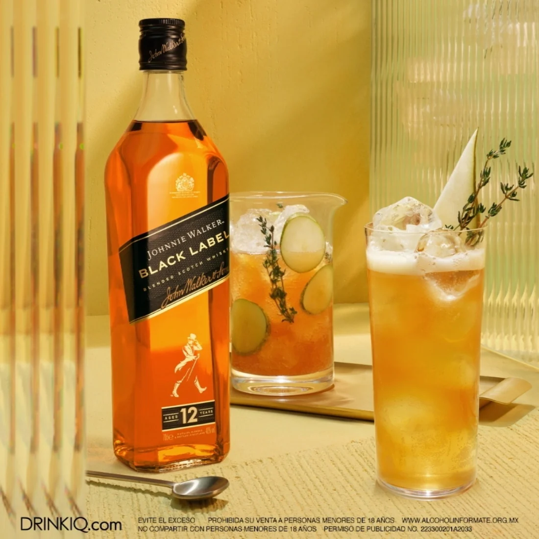 Whisky Johnnie Walker Black Label Blended Scotch 1 L (OFERTA EXCLUSIVA EN LÍNEA) - Image 2