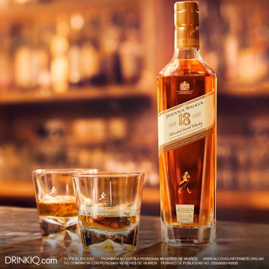 Whisky Johnnie Walker 18 Blended Scotch  750 ml - Image 2